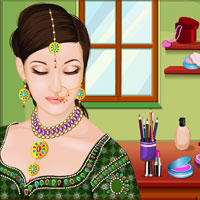Free online flash games - Indian Wedding Makeup game - WowEscape
