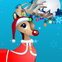 Free online flash games - Christmas Reindeer Decory game - Games2Dress 