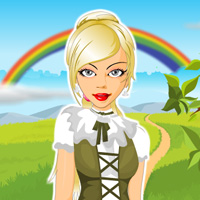 Free online flash games - Rainbow Garden Dress Up game - Games2Dress 