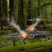 Free online flash games - Plane Crashed Forest Escape game - Games2Dress 