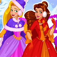 Free online flash games - Princess Winter Wonderland game - Games2Dress 