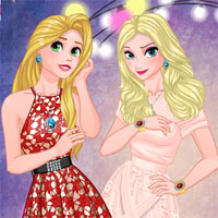 Free online flash games - Princesses Winter Ball Gowns Collection game - Games2Dress 