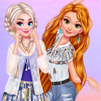 Free online flash games - Princesses Summer Waves game - Games2Dress 