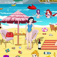 Free online flash games - Princess Summer Beach Cleaning game - Games2Dress 