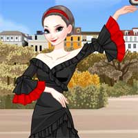 Free online flash games - Flmenco Dance game - Games2Dress 