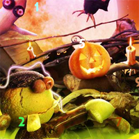 Free online flash games - Fantasy Halloween Hidden Numbers game - Games2Dress 
