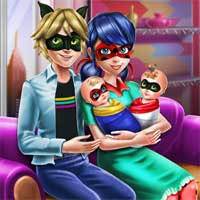 Free online flash games - Dotted Girl Family Day game - Games2Dress 