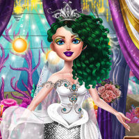 Free online flash games - Mermaid Wedding Makeover game - Games2Dress 