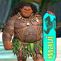 Free online flash games - Moana Sandboard game - Games2Dress 