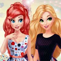 Free online flash games - Princesses BFFs In Paris Cutezee game - Games2Dress 
