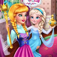 Free online flash games - Prank the Nanny Baby Ice Queen game - Games2Dress 