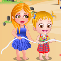 Free online flash games - Baby Hazel Beach Party game - Games2Dress 