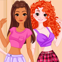 Free online html5 games - Princess Back 2 School Lockers