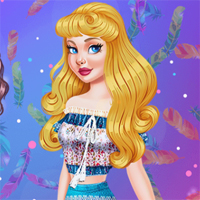Free online flash games - Princesses Boho Addiction game - Games2Dress 