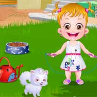 Free online flash games - Baby Hazel Puppy Care game - Games2Dress 