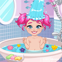 Moody Ally Baby Bath Girlg