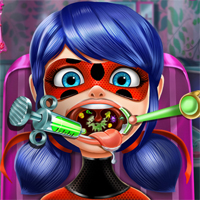 Free online flash games - Dotted Girl Throat Doctor game - Games2Dress 