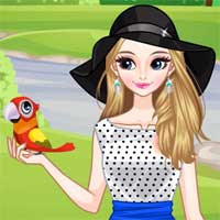 Free online flash games - Girl and Birds game - Games2Dress 