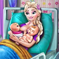 Free online flash games - Ice Queen Twins Birth game - Games2Dress 