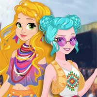 Free online flash games - Princesses Festival Getaway Enjoydressup game - Games2Dress 