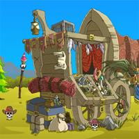 Free online flash games - Games2Jolly Wooden Cart Escape game - Games2Dress 