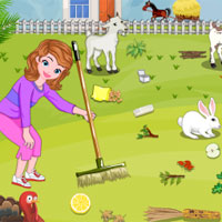 Free online flash games - Sofia Farm House Cleaning game - Games2Dress 