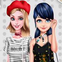 Free online flash games - BFFs Visit Paris game - Games2Dress 