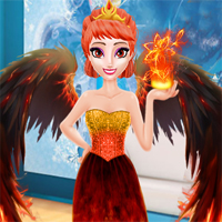 Free online flash games - Eliza Fire Queen game - Games2Dress 