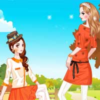 Free online flash games - Fancy Orange Color game - Games2Dress 