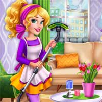 Free online flash games - Girls Fix It Audrey Spring Cleaning game - Games2Dress 