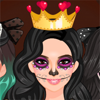 Free online flash games - Famous Girls Spooky Makeup game - Games2Dress 
