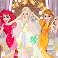 Free online flash games - Princesses Bridesmaids PlayBelle game - Games2Dress 