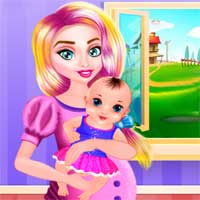 Free online flash games - Betty Pretty Newborn Baby game - Games2Dress 