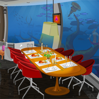 Free online flash games - KnfGames Underwater Restaurant Escape game - Games2Dress 