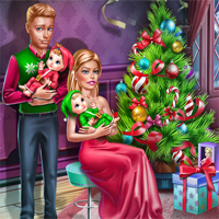 Free online flash games - Ellie Family Christmas game - Games2Dress 