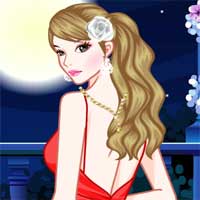 Free online flash games - Girl in the Moonlight game - Games2Dress 