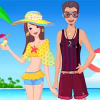 Free online flash games - Summer Lovers game - Games2Dress 