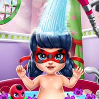 Free online flash games - Miraculous Hero Baby Bath GirlsPlay game - Games2Dress 