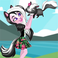 Free online flash games - Enchantimals Sage Skunk Dress Up Starsue game - Games2Dress 