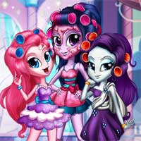 Free online flash games - Canterlot Girls Real Makeover game - Games2Dress 