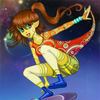 Alien Skateboarder Girl Dressupwho