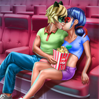 Free online flash games - Dotted Girl Cinema Flirting SiSiGames game - Games2Dress 