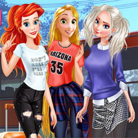 Free online flash games - Princess First College Party game - Games2Dress 