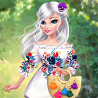 Free online flash games - Princesses Pretty In Floral game - Games2Dress 