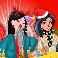 Free online flash games - Princess Christmas Beards game - Games2Dress 