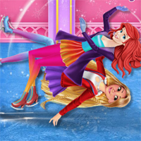 Free online flash games - Winter Ice Skating Playdora game - Games2Dress 