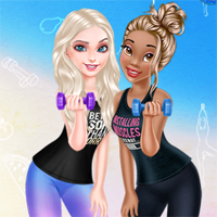 Free online flash games - Princesses Healthy Lifestyle game - Games2Dress 