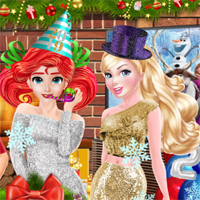 Free online flash games - Princess New Year Party game - Games2Dress 