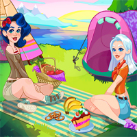 Free online flash games - Crystal and Avas Camping Trip Girlg game - Games2Dress 