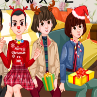 Free online flash games - Stranger Things Christmas Party game - Games2Dress 